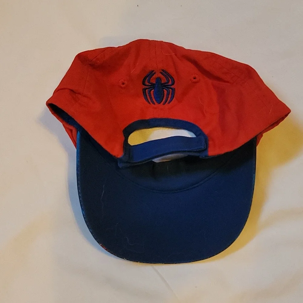 Spiderman Boys 4T Swimsuit Swim Trunks/L/S Rash Guard Shirt/Baseball Cap Spidey